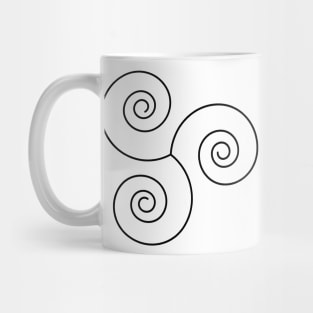 three spiral pagan Mug